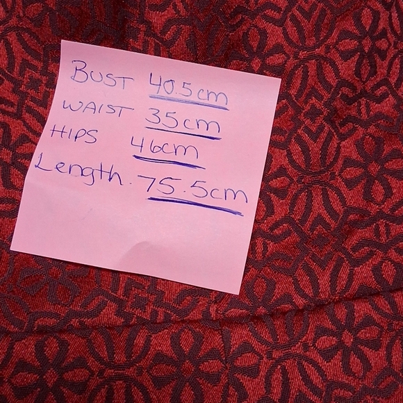 UP Front Elegant Strapless Red Dress - Picture 4 of 4